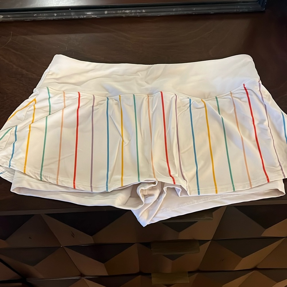 FILA Striped tennis/pickleball skirt